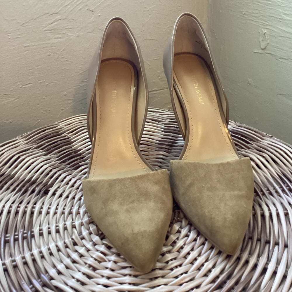 Saks Fifth Avenue Felicity Suede Heel Size 5